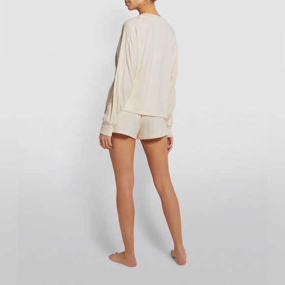 Rag & Bone Lounge Gifting Set Knit Top Shorts Off White Pale Beige $250 - Picture 11 of 14